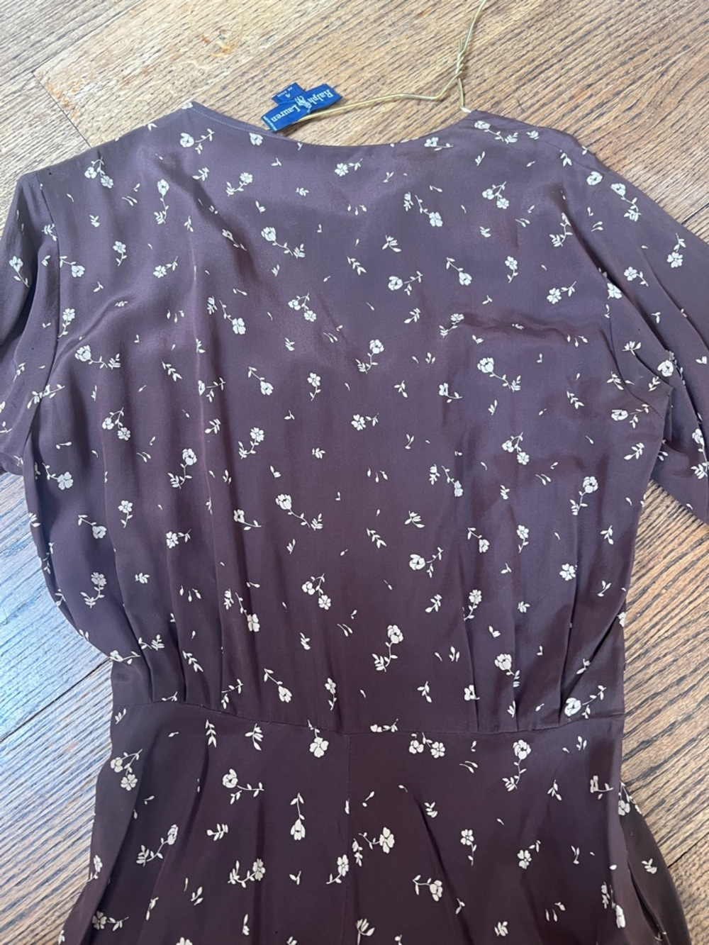 Lauren Ralph Lauren 100% silk floral dress 4 - Picture 9 of 9